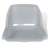 Boat Seats 2 pcs Foldable Backrest No Pillow Grey 41x51x48 cm