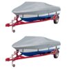 Boat Covers 2 pcs Grey Length 610-671 cm Width 254 cm