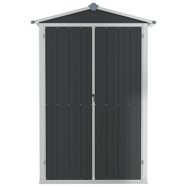 Garden Shed Anthracite 116x45x175 cm Galvanised Steel