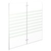 Bath Enclosure 120x140 cm Tempered Glass Stripe