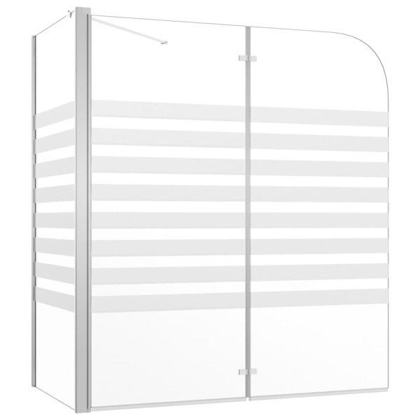 Bath Enclosure 120x68x130 cm Tempered Glass Stripe