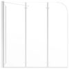 Bath Enclosure 120x69x130 cm Tempered Glass Transparent