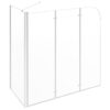 Bath Enclosure 120x69x130 cm Tempered Glass Transparent