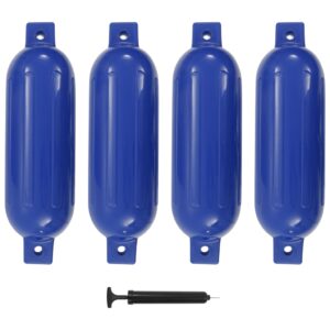 Boat Fenders 4 pcs Blue 51x14 cm PVC