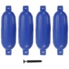 Boat Fenders 4 pcs Blue 58.5x16.5 cm PVC