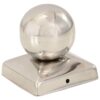 Post Caps 6 pcs Globe Final Stainless Steel 71x71 mm