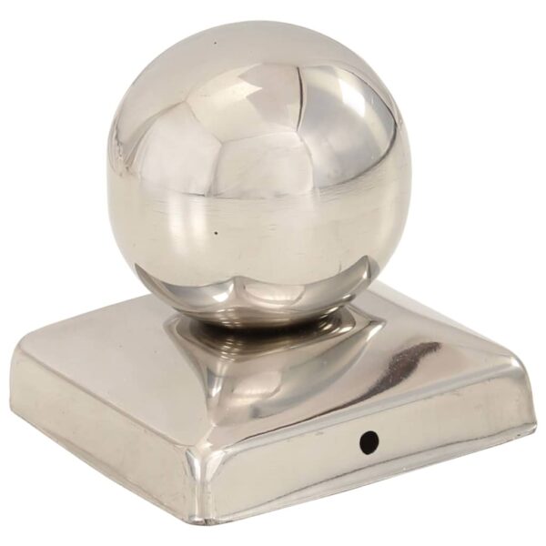 Post Caps 6 pcs Globe Final Stainless Steel 71x71 mm