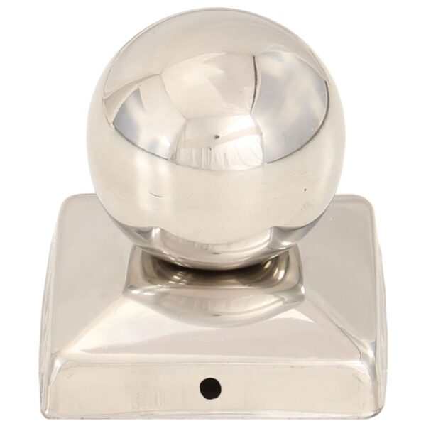 Post Caps 6 pcs Globe Final Stainless Steel 71x71 mm