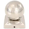 Post Caps 6 pcs Globe Final Stainless Steel 91x91 mm