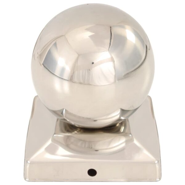 Post Caps 6 pcs Globe Final Stainless Steel 91x91 mm