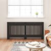 Radiator Cover Black 172x19x81.5 cm MDF