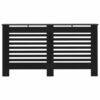 Radiator Cover Black 152x19x81.5 cm MDF