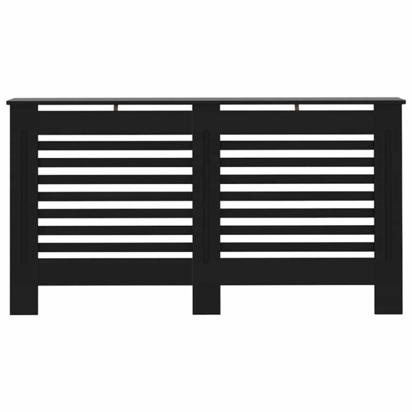 Radiator Cover Black 152x19x81.5 cm MDF