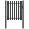 Garden Fence Gate Steel 1x1.5 m Anthracite