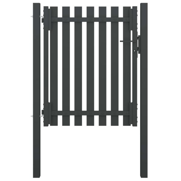 Garden Fence Gate Steel 1x1.5 m Anthracite
