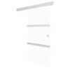 Sliding Door ESG Glass and Aluminium 90x205 cm Silver