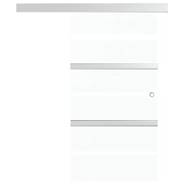 Sliding Door ESG Glass and Aluminium 90x205 cm Silver