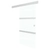 Sliding Door with Soft Stops ESG Glass and Aluminium 76x205 cm