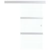 Sliding Door with Soft Stops ESG Glass and Aluminium 76x205 cm