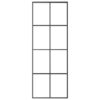 Sliding Door Aluminium and ESG Glass 76x205 cm Black