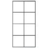 Sliding Door Aluminium and ESG Glass 102.5x205 cm Black