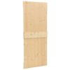 Door 100x210 cm Solid Pine Wood