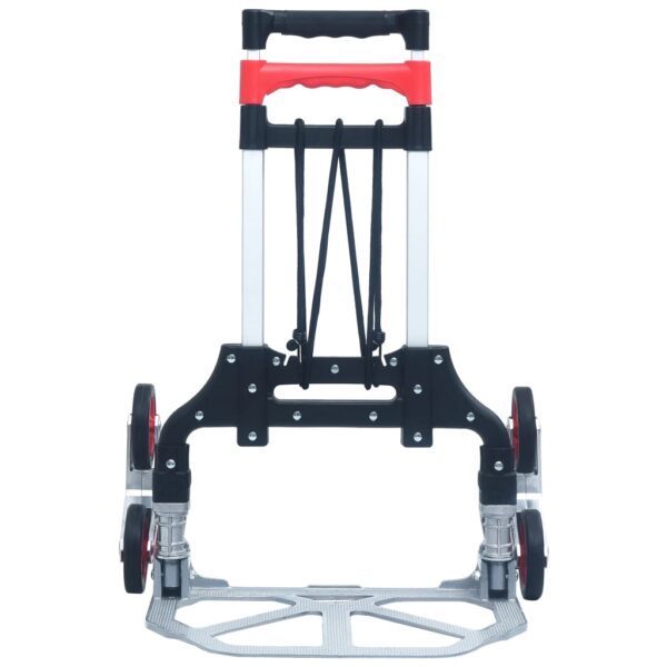 Foldable Stair Transport Trolley 70 kg Aluminium Sliver