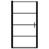 Shower Door Tempered Glass 100x178 cm Black