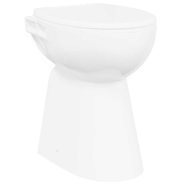 High Rimless Toilet Soft Close 7 cm Higher Ceramic White