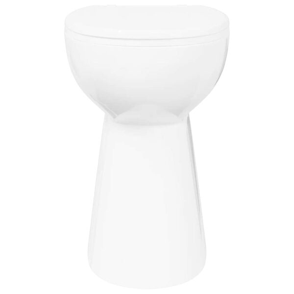 High Rimless Toilet Soft Close 7 cm Higher Ceramic White