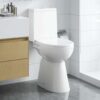 High Rimless Toilet Soft Close 7 cm Higher Ceramic White