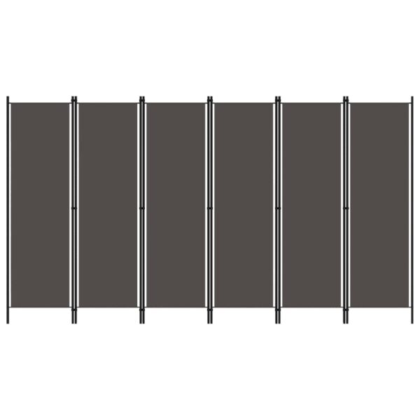 6-Panel Room Divider Anthracite 300x180 cm