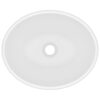 Luxury Basin Oval-shaped Matt White 40x33 cm Ceramic