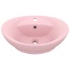 Luxury Basin Overflow Oval Matt Pink 58.5x39 cm Ceramic