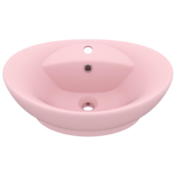 Luxury Basin Overflow Oval Matt Pink 58.5x39 cm Ceramic