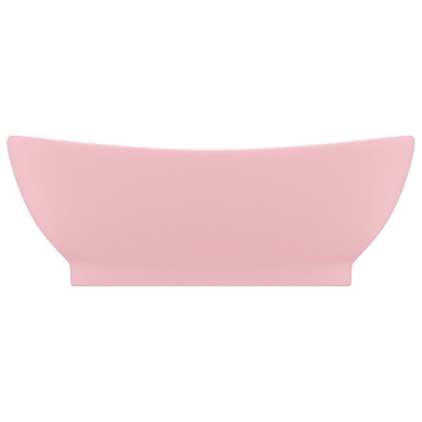 Luxury Basin Overflow Oval Matt Pink 58.5x39 cm Ceramic