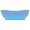 Luxury Basin Overflow Oval Matt Light Blue 58.5x39 cm Ceramic