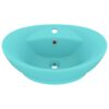 Luxury Basin Overflow Oval Matt Light Green 58.5x39 cm Ceramic