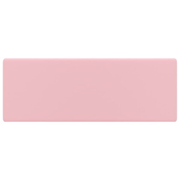 Luxury Basin Overflow Square Matt Pink 41x41 cm Ceramic