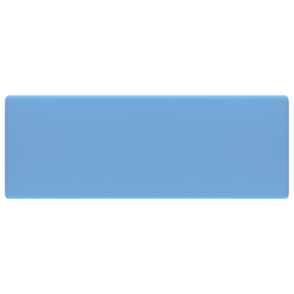 Luxury Basin Overflow Square Matt Light Blue 41x41 cm Ceramic