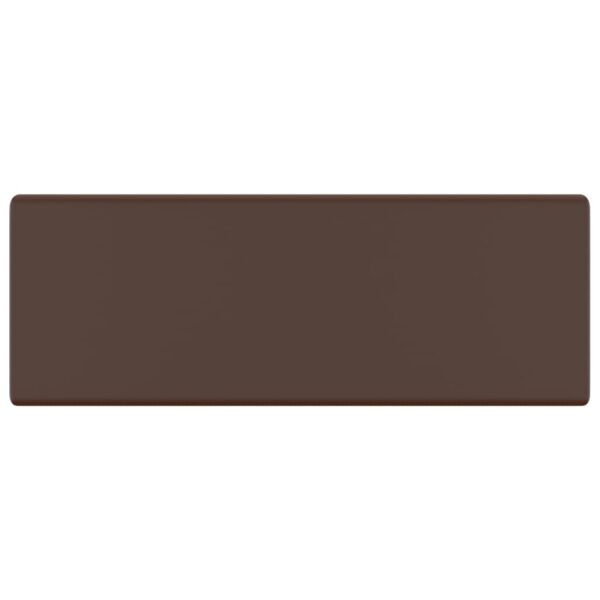 Luxury Basin Overflow Square Matt Dark Brown 41x41 cm Ceramic