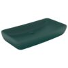 Luxury Basin Rectangular Matt Dark Green 71x38 cm Ceramic
