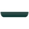 Luxury Basin Rectangular Matt Dark Green 71x38 cm Ceramic