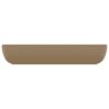 Luxury Basin Rectangular Matt Cream 71x38 cm Ceramic