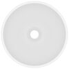Luxury Bathroom Basin Round Matt White 32.5x14 cm Ceramic