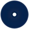 Luxury Bathroom Basin Round Matt Dark Blue 32.5x14 cm Ceramic