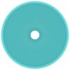Luxury Bathroom Basin Round Matt Light Green 32.5x14 cm Ceramic