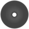 Bathroom Sink Ceramic Dark Grey Round