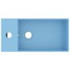 Bathroom Sink with Overflow Ceramic Light Blue