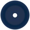 Luxury Wash Basin Round Matt Dark Blue 40x15 cm Ceramic